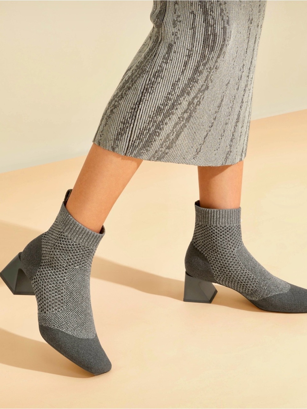 VIVAIA Regina pro two tones grey Knit Flats - Size 39